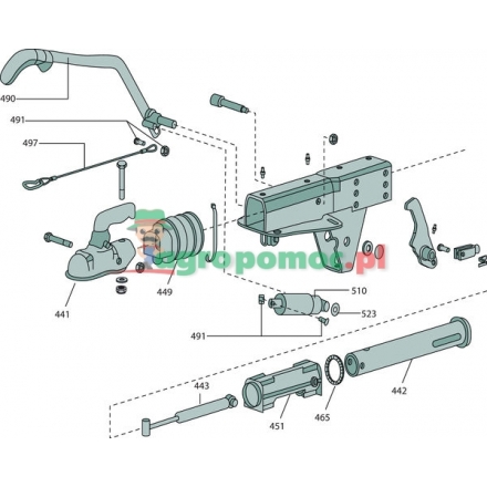 ALBE Zaczep kulowy | EM300RBH