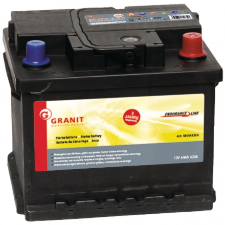 Akumulator 12 V / 44 Ah zalany | GP44-175, GB54316-11(BHAD)