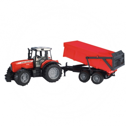 Bruder Massey Ferguson 7480 z przyczepą wyładowczą-wanną