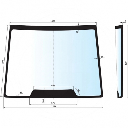 Szyba przednia CASE IH | 5089552