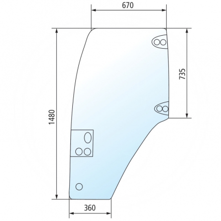 Szyba drzwi prawa | 87620223
