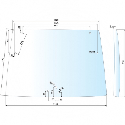 Szyba Lamborghini Champion | 04418946