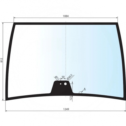 Szyba przednia bez ramy | G716810040050, G716810040051