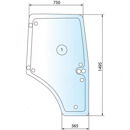 Szyba drzwi lewa | 7700073324