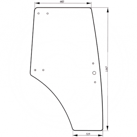 AGTECH Szyba drzwi prawa | 53369091