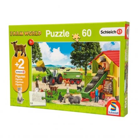 Puzzle, przywóz siana do gospodarstwa, Schmidt 60 elementów