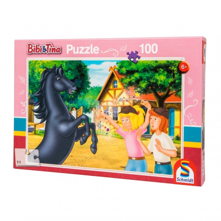 Puzzle, Bibi i Tina Dziki koń, Schmidt 100 elementów