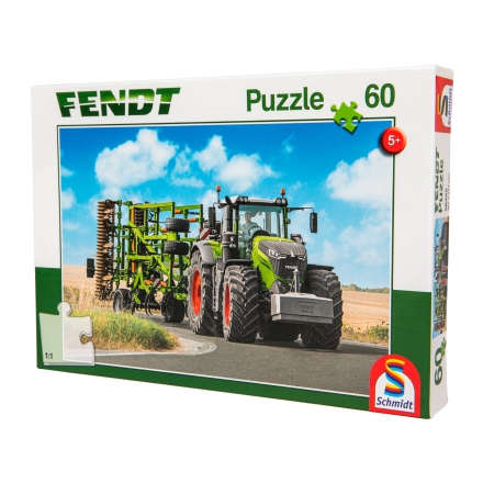 Puzzle z sieczkarnią i ciągnikiem Fendt, Schmidt 60 elementów