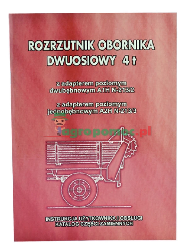 AGTECH Katalog rozrzutnik obornika  A1HN-213/2 / A2HN-213/3 4 tony | Rozrzutnik obornika A1HN-213/2 / A2HN-213/3