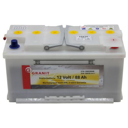 Akumulator 12V 88Ah | 58812, 58815, 58827, 58833