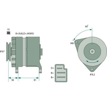 Bosch Generator | 3129851R91, 3129850R91, 92294C1