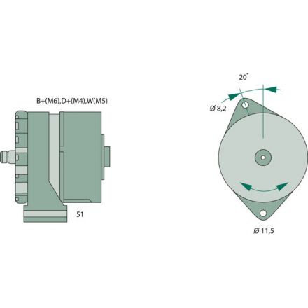 Bosch Generator | 1509425, 5001835, 1578938, 1578939, 5001782, 6779713, 8113910
