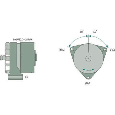 Bosch Generator | AE53101, AL78689, AL78692, AL81438, TY24486