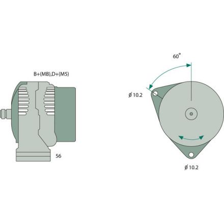 Bosch Generator | AL119537, AL116647, AL116645, AL171541, RE185213