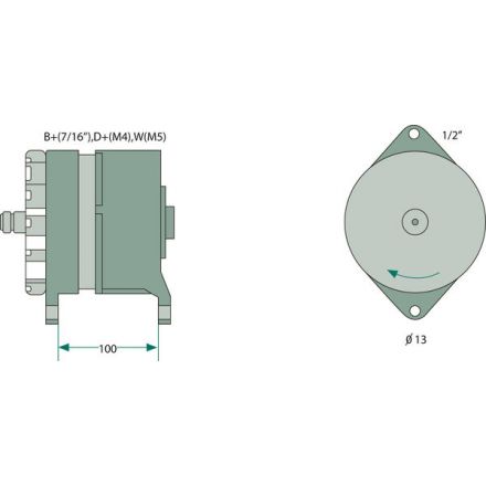 Bosch Generator | 91448C2,.C2R,.C, 91448C1, 86994128