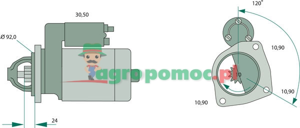 Bosch Rozrusznik | 82DB11000EA, 6092295, 83DB11000BB
