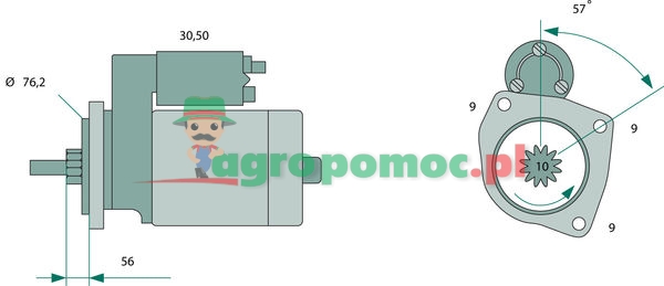 Bosch Rozrusznik | 02B 911 023 F