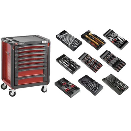 FACOM Wózek warsztatowy - zestaw | Spotlight Jet (rot)