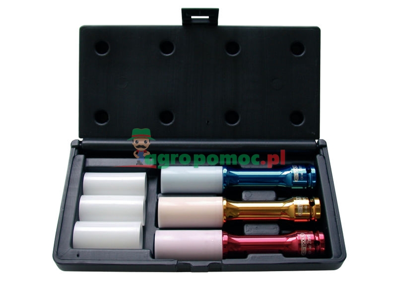 KS Tools 1/2" Alu Kraft-Stecknuss-Satz, lang, 6-tlg., 17-21mm