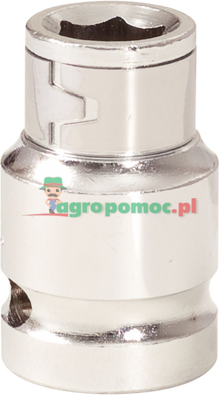 KS Tools 1/2" CHROMEplus® Bit-Adapter-Stecknuss mit Spannring, für Bits 10mm