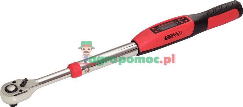 KS Tools 1/2" Elektronischer Drehmomentschlüssel mit Umschalt-Ratschenkopf, 68-340Nm