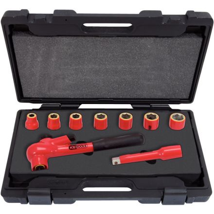 KS Tools 1/2" Isolierter Steckschlüssel-Satz, 9-tlg.