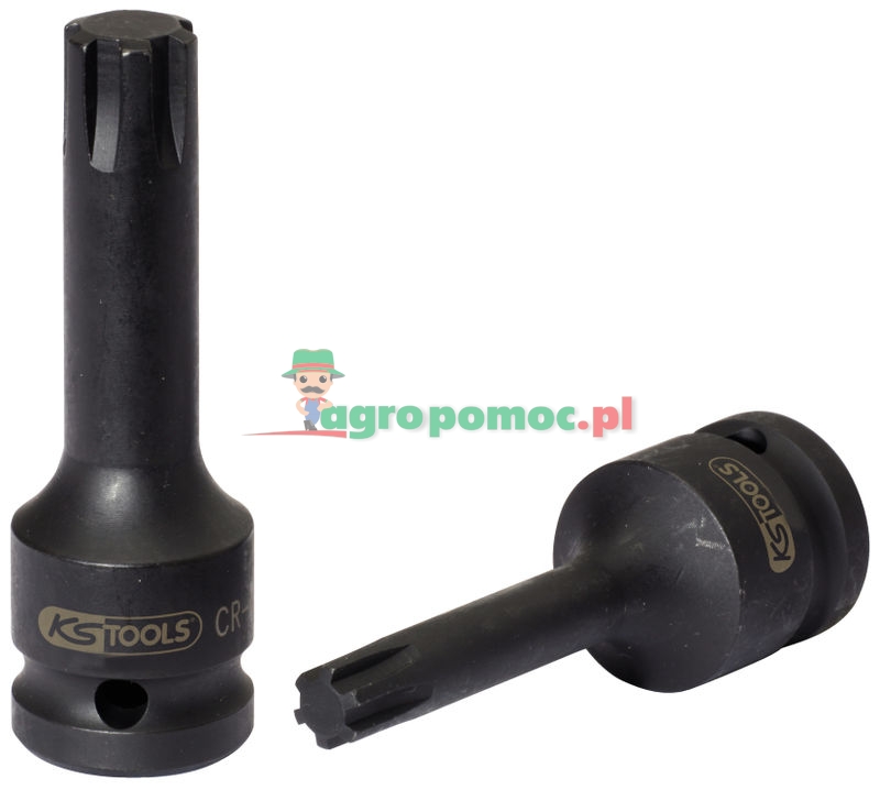 KS Tools 1/2" Kraft-Bit-Stecknuss für RIBE®-Schrauben, lang, M13