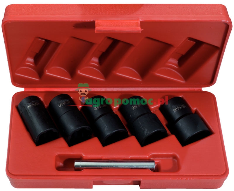 KS Tools 1/2" Spiral-Profil-Stecknuss-Satz, 6-tlg., 19-25mm