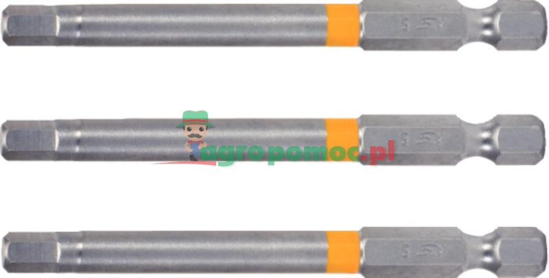 KS Tools 1/4" CHROMEplus® Bit für Innensechskant-Schrauben, 75mm, 3mm, 3er Pack