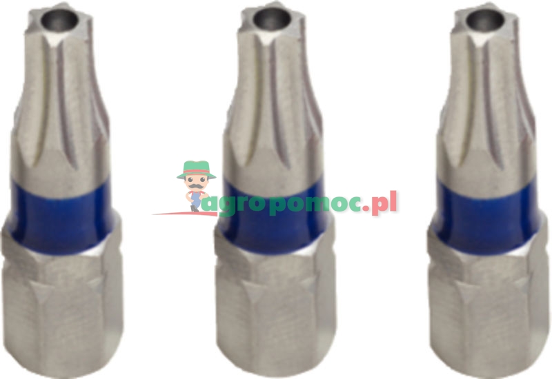 KS Tools 1/4" CHROMEplus® Bit für TX-Schrauben mit Stirnlochbohrung, 25mm, TB7, 3er Pack