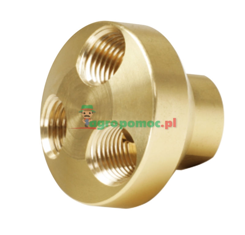 KS Tools 1/4" Messing-Druckluft 3-fach Verteiler, 41mm