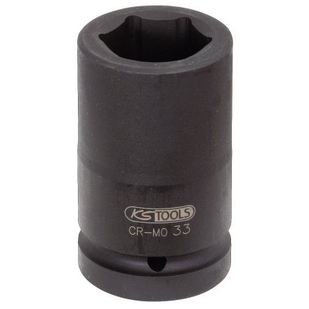 KS Tools 1" Sechskant-Kraft-Stecknuss, lang, 24mm