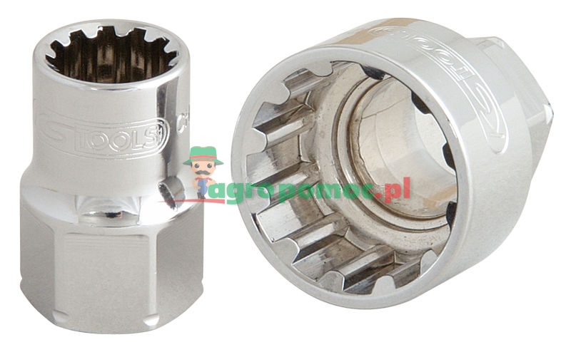 KS Tools 19mm TRIPLEplus® Durchgangs-Stecknuss, 11mm