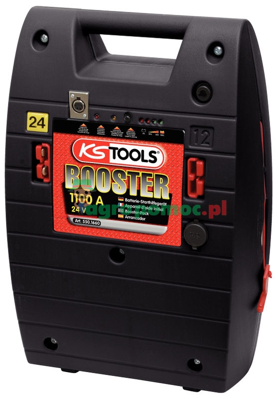 KS Tools 24 V Batterie-Booster-mobiles Starthilfegerät 1100 A