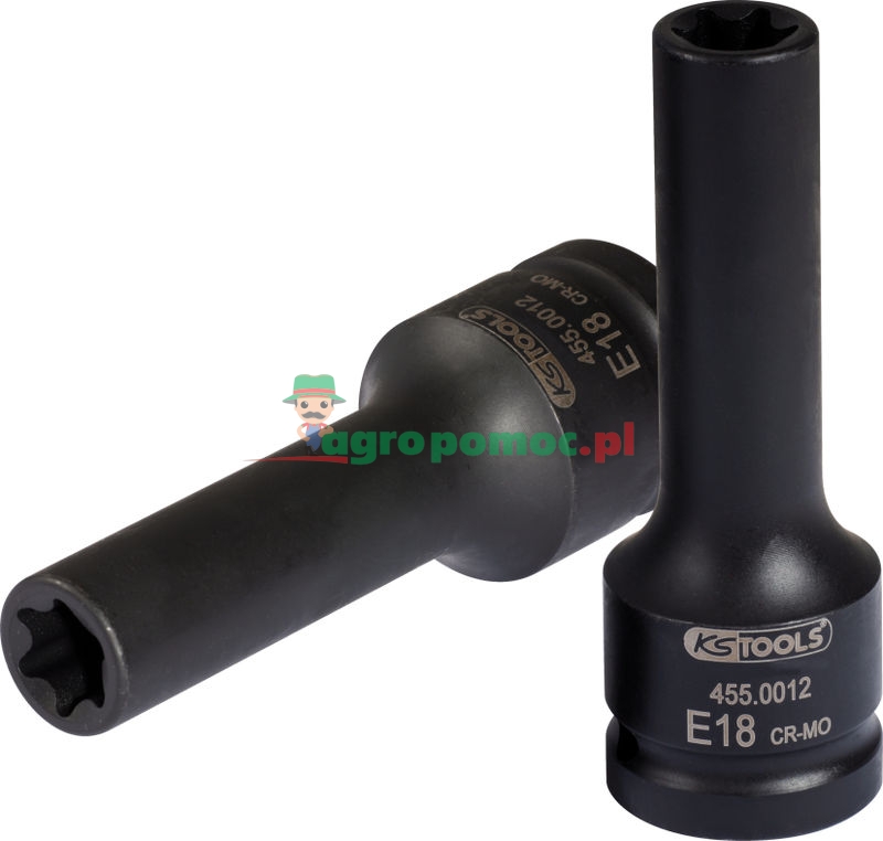 KS Tools 3/4" Kraft-Stecknuss für TX-Schrauben, lang, E18