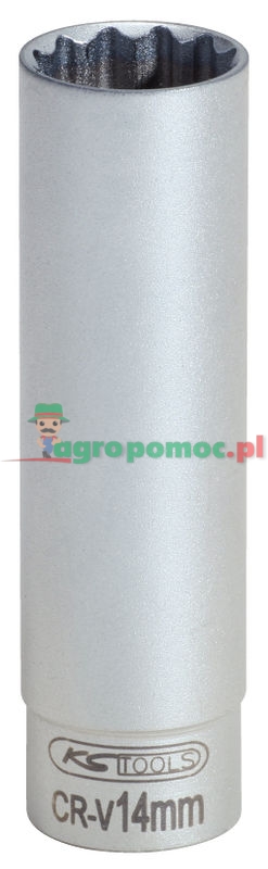 KS Tools 3/8" Spezial-Zündkerzen-Stecknuss, dünnwandig, 14mm