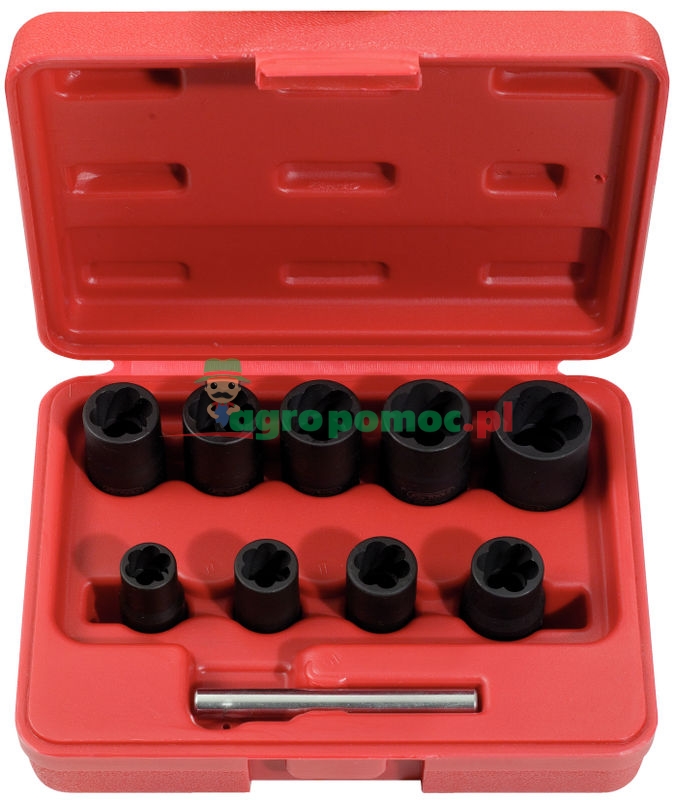 KS Tools 3/8" Spiral-Profil-Stecknuss-Satz, 10-tlg., 10-19mm