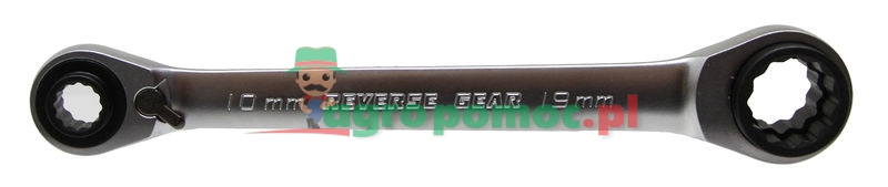 KS Tools 4 w 1 GEARplus® podwójny klucz oczkowy z grzechotką