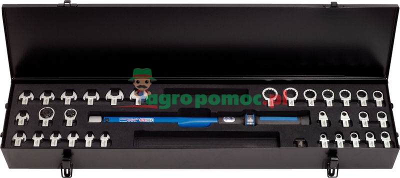 KS Tools 9x12mm ERGOTORQUE®precision Drehmomentschlüssel-Werkzeugsatz 20-200 Nm, 32-tlg.