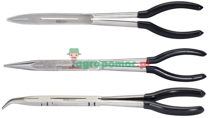 KS Tools CLASSIC Doppelgelenk-Zangen-Satz, extra lang, 3-tlg.