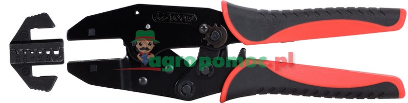 KS Tools Crimpzange für Aderendhülsen, AWG 22, 20, 18, 16-14, 12-12