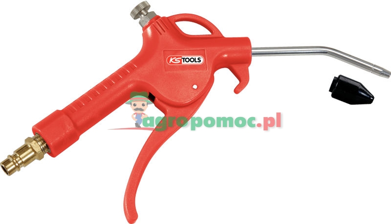 KS Tools Druckluft-Ausblaspistole mit Durchflussregulierung, 235mm