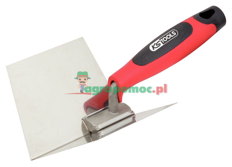 KS Tools Edelstahl-Innen-Eckenkelle, 125mm, mit 2-Komponentengriff