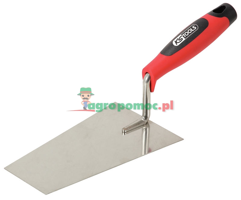 KS Tools Edelstahl-Stuckateurkelle, kantig, 200mm, mit 2-Komponentengriff