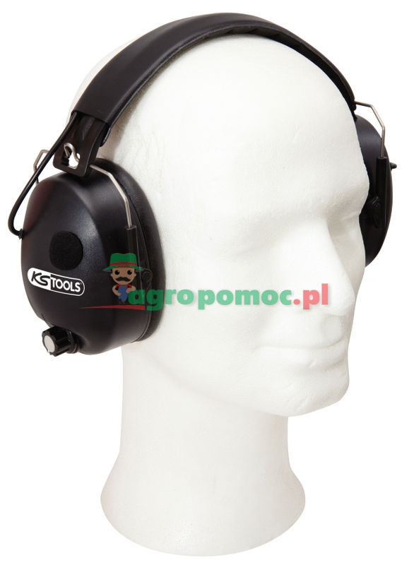 KS Tools Elektronischer Kapselgehörschutz mit Kopfbügel-schwarz, SNR-Dämmwert 85 dB