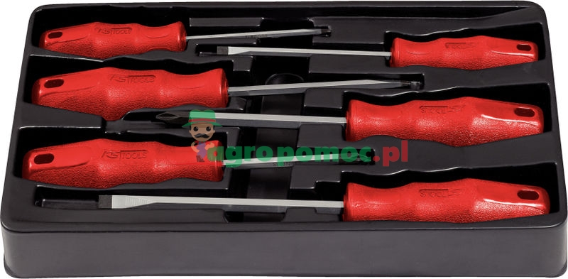 KS Tools ERGOTORQUE®basic Schraubendreher-Satz, 6-tlg., PH+Schlitz