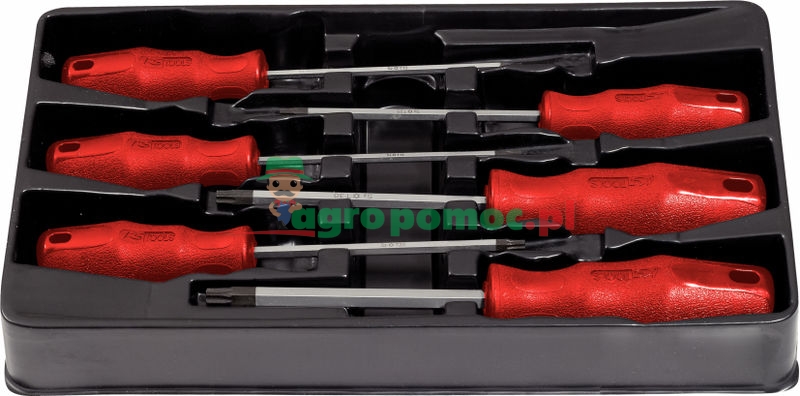 KS Tools ERGOTORQUE®basic Schraubendreher-Satz, 7-tlg., PH+Schlitz