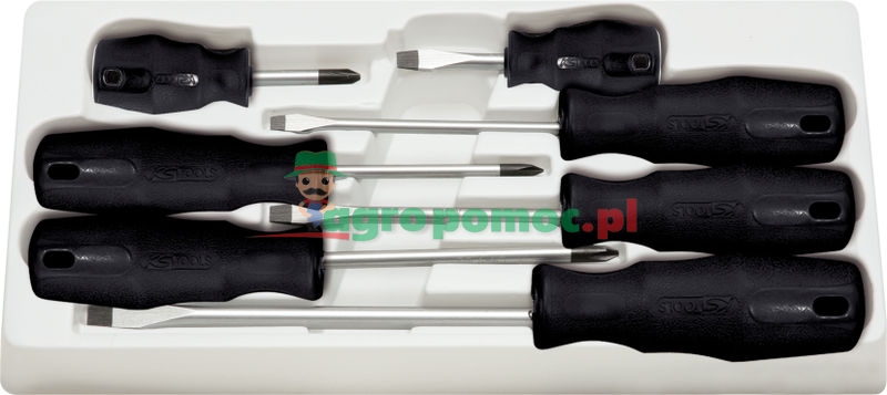 KS Tools ERGOTORQUE® Schraubendreher-Satz, 7-tlg., PH+Schlitz