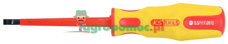 KS Tools ERGOTORQUE® VDE Schraubendreher für Schlitzschrauben, 3,5mm