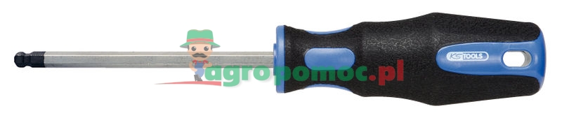 KS Tools ERGOTORQUEplus® Schraubendreher für Innensechskantschrauben mit Kugelkopf, 4mm